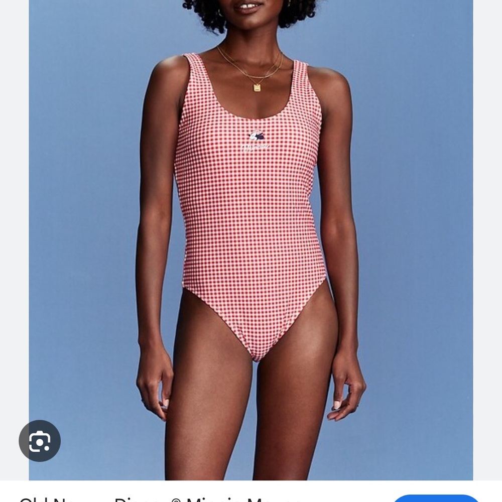 Old Navy x Disney© Minnie Mouse Gingham One-Piece Swimsuit NWT size XS